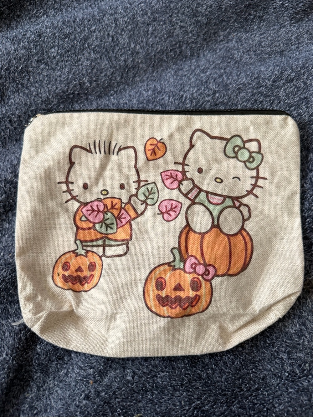 Sanrio Hello Kitty Halloween Pumpkin Makeup Pouch